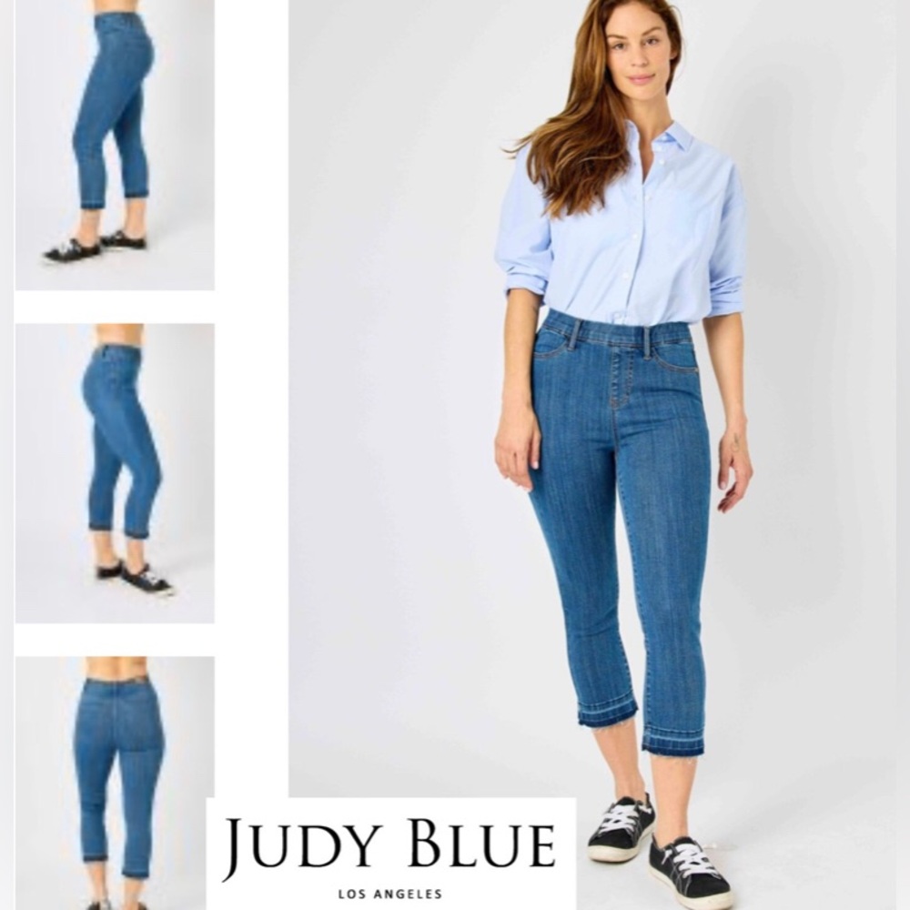 Judy Blue High Waist Pull-On Skinny Fit Capri Jeans Women’s Size 11/30